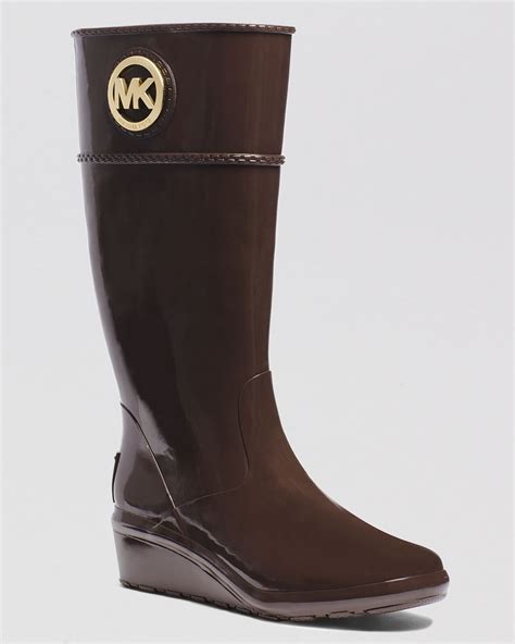 michael kors rain boots outfit|brown waterproof michael kors boots.